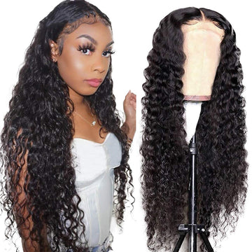 Aosun 13x6 Deep Wave Lace Front Wig Brazilian Human Hair Lace Wigs