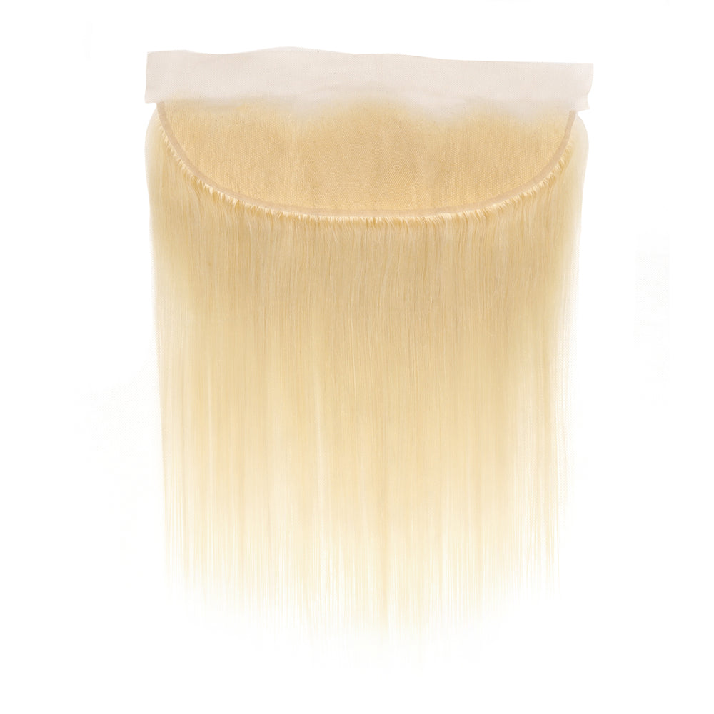 Brazilian Blonde Hair Straight 613 Color Ear To Ear 13X4 Lace Frontal Closure Pre Plucked Free Part Hair accessories