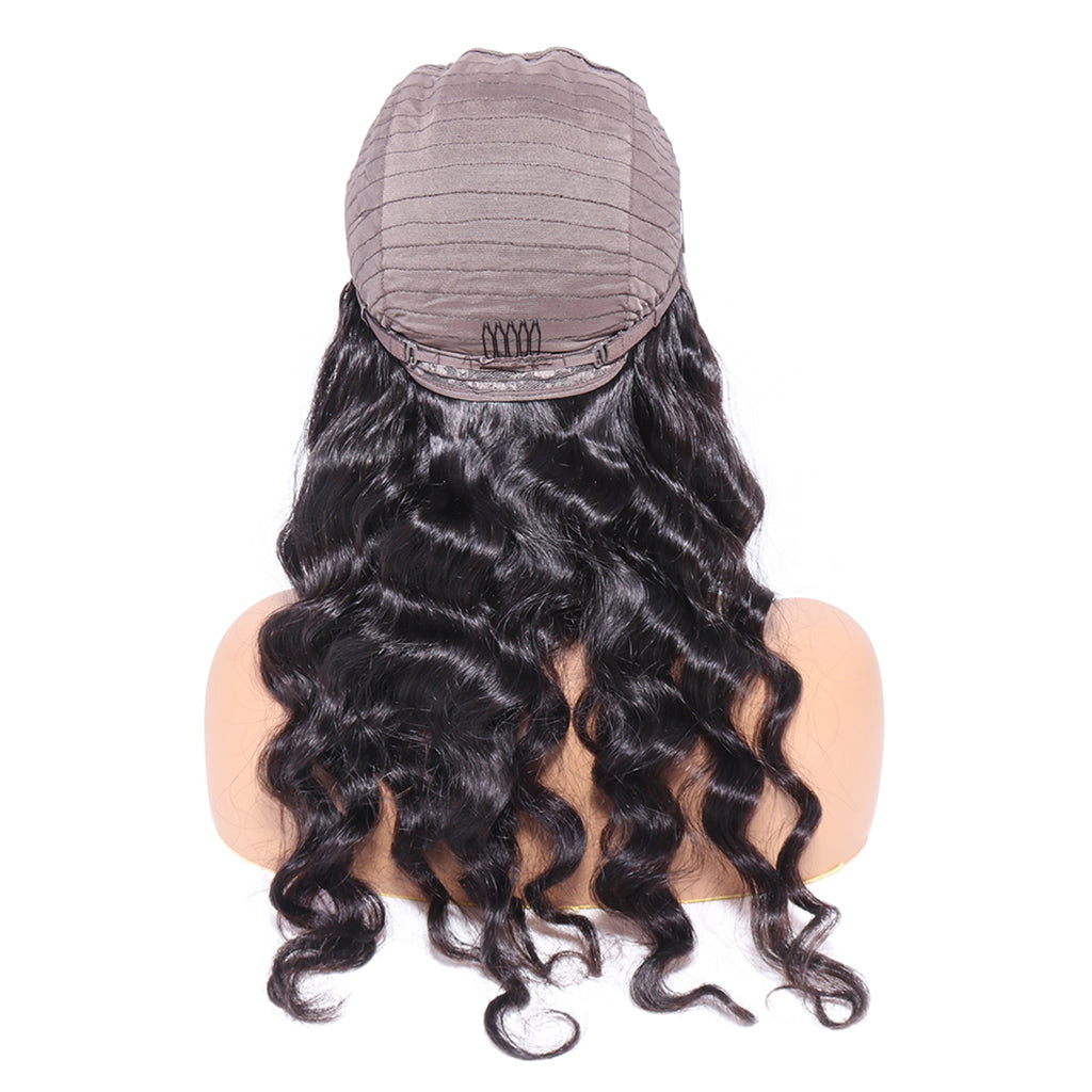 Aosun 4x4 Lace Wig Loose Wave 150% Density Front Lace Wig with Free Shipping