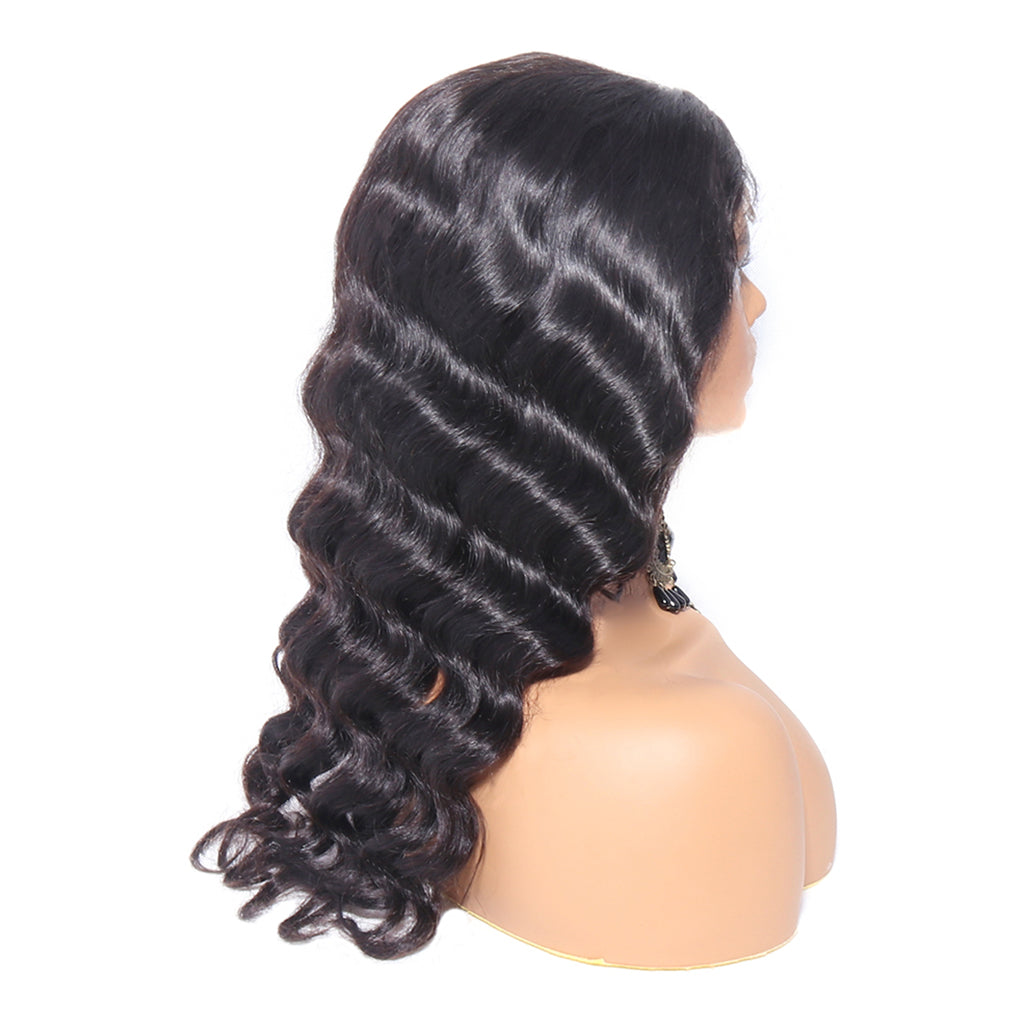 Aosun 4x4 Lace Wig Loose Wave 150% Density Front Lace Wig with Free Shipping