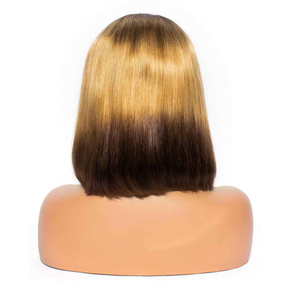 Human Hair Straight Bob Wig 13x4 Front Lace Wig