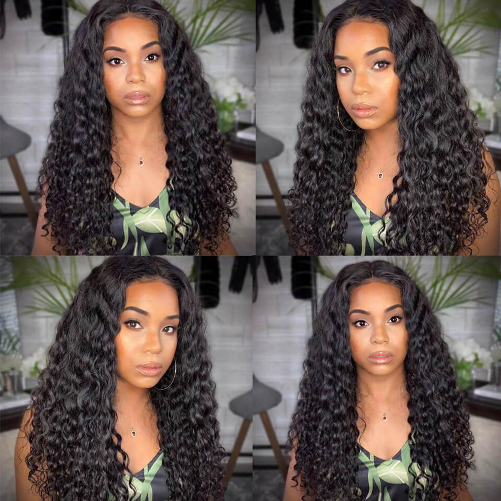 Brazilian 5x5 Natural Wave Closure 100% Unprocessed Virgin Human Hair Extensions Middle Part Lace Closure