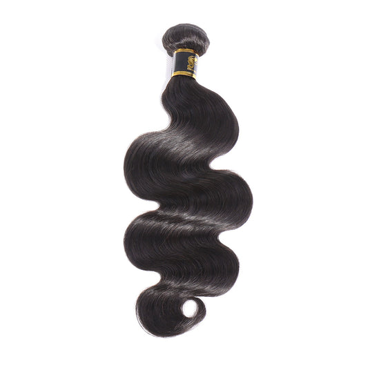 Brazilian Hair Body Wave Human Hair Bundle Natural Black Color 1 Bundle No Tangle Weave