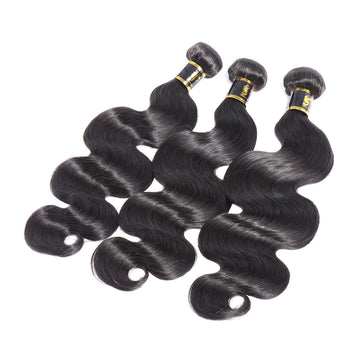 Brazilian Hair Body Wave Human Hair Natural Color 3 Bundles No Tangle