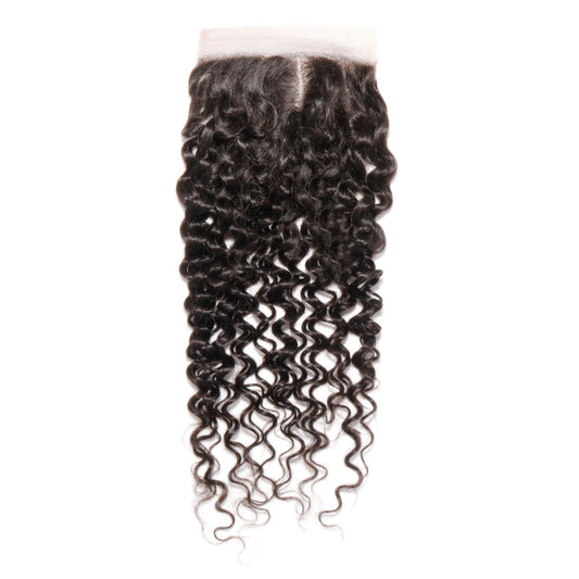 Brazilian 5x5 Natural Wave Closure 100% Unprocessed Virgin Human Hair Extensions Middle Part Lace Closure