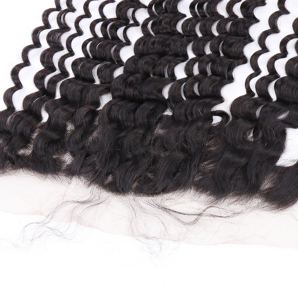 Unprocessed Human Hair 13x4 Loose deep Lace Frontal Natural Wave hair accessories