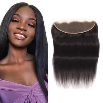 Straight Ear to Ear HD Swiss Lace Frontal Closure Hair Accessories Lace Frontal With Baby Hair Bleached Knots