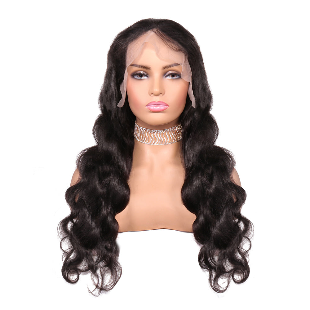 Aosun 180% Density 13x6 Lace Front Wig Brazilian Body Wave Human Hair Lace Wigs