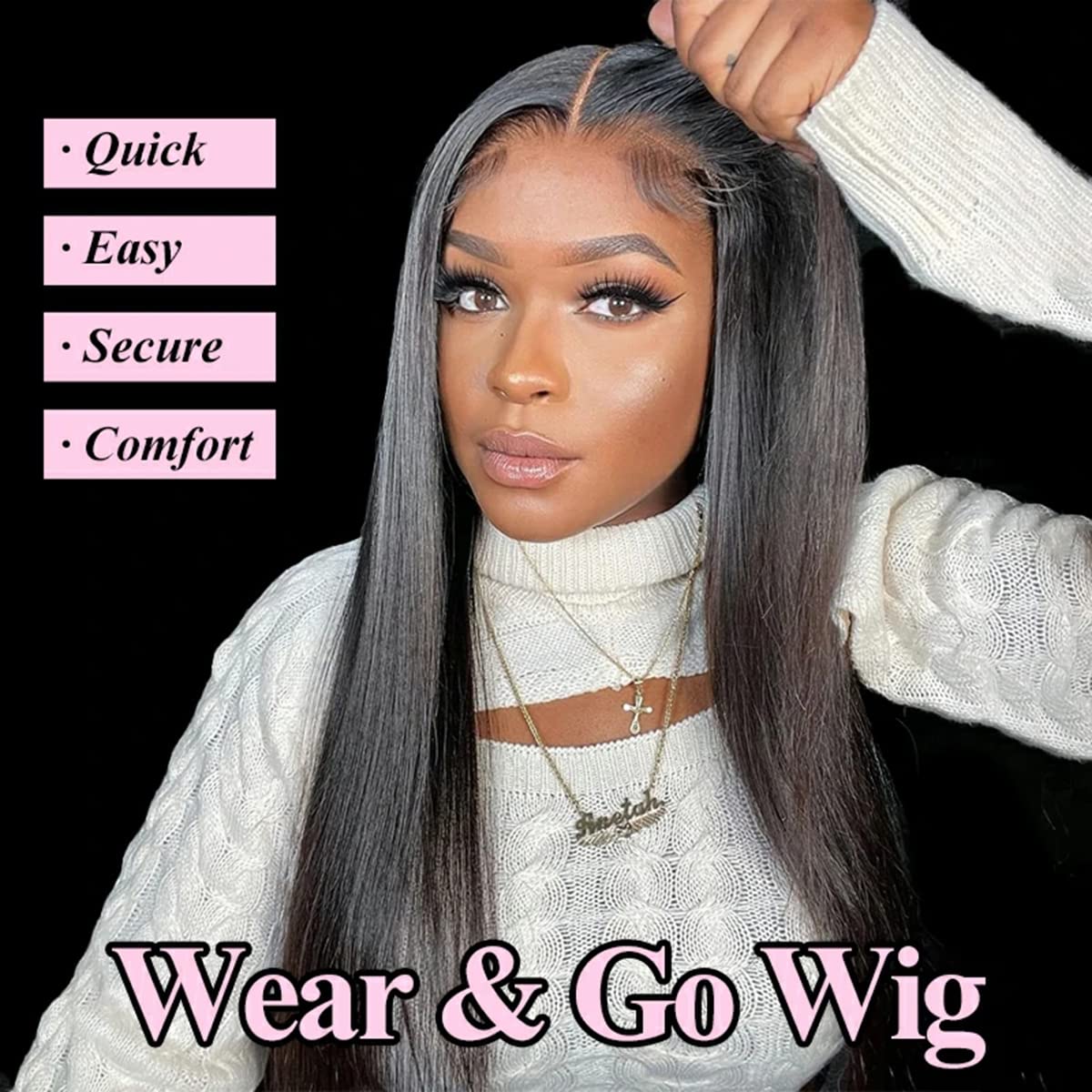 HAIR Pre Plucked Wear Go 4x6 Lace Wig Pre Cut Glueless Wig