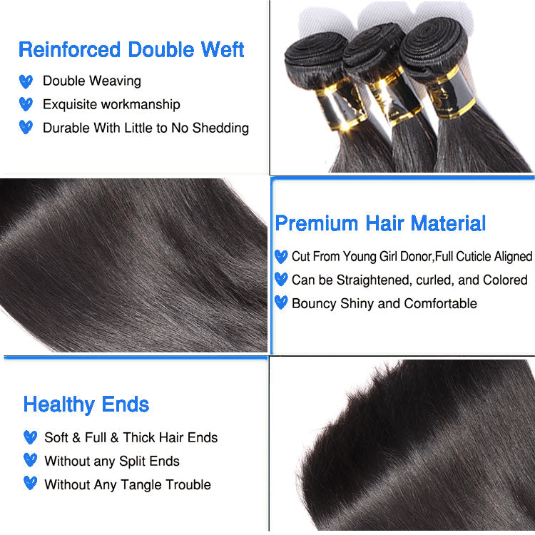 Bundles Deal for All Hair Textures, 14A Grade  Human Virgin Hair unprocessed Human Hair 1 Bundle Dealg