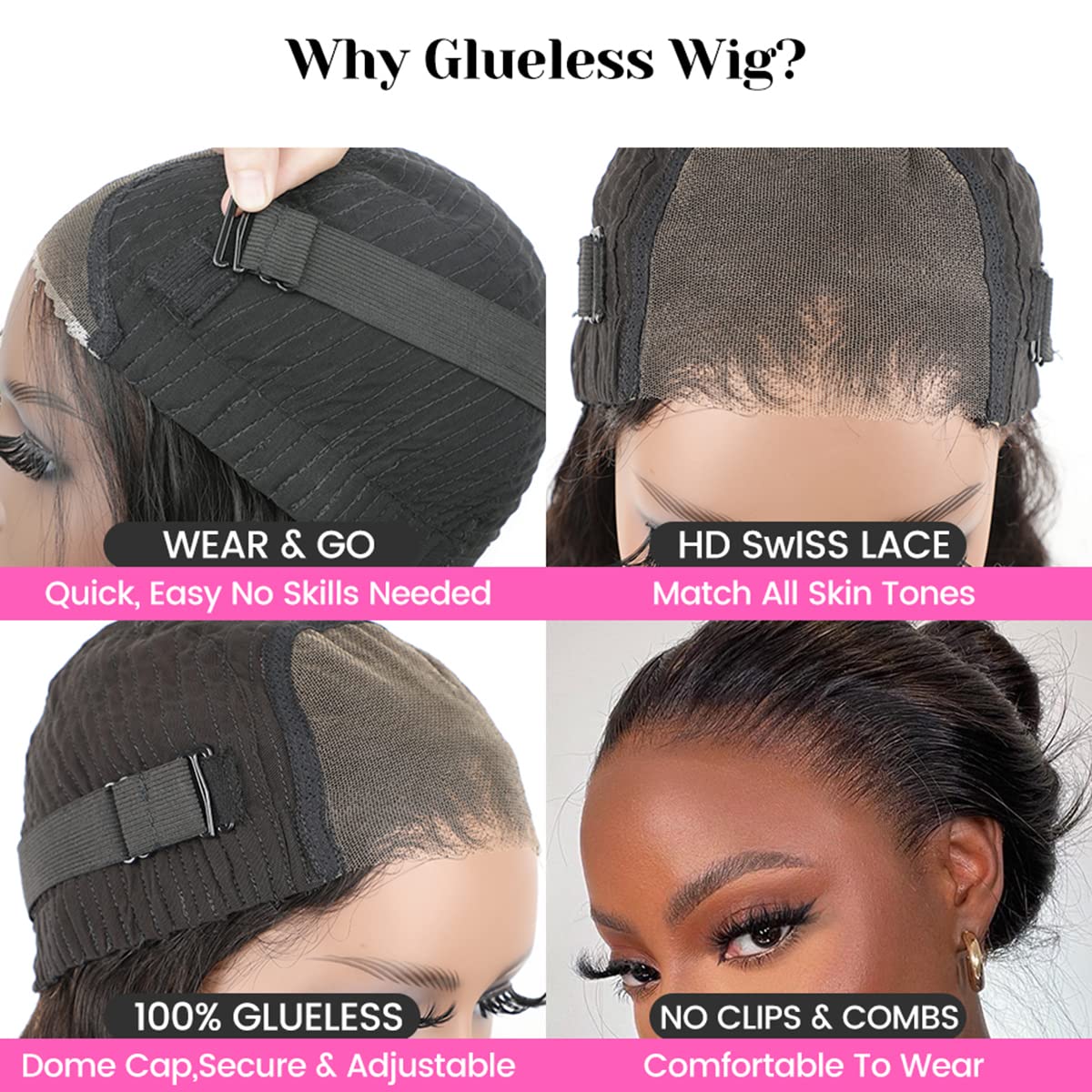 HAIR Pre Plucked Wear Go 4x6 Lace Wig Pre Cut Glueless Wig