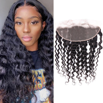 Unprocessed Human Hair 13x4 Loose deep Lace Frontal Natural Wave hair accessories