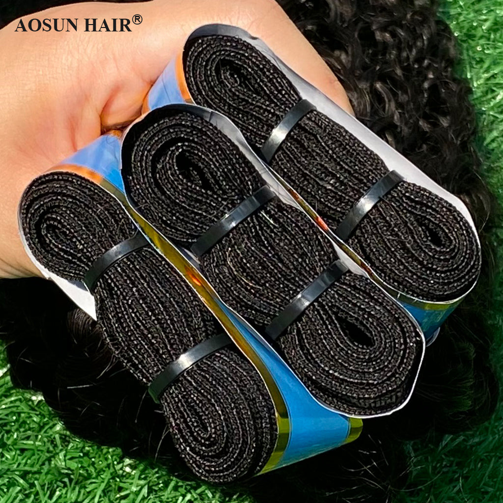 Aosun Italian Curly Human Hair Bundles with Closure Brazilian Virgin Hair Free Shipping