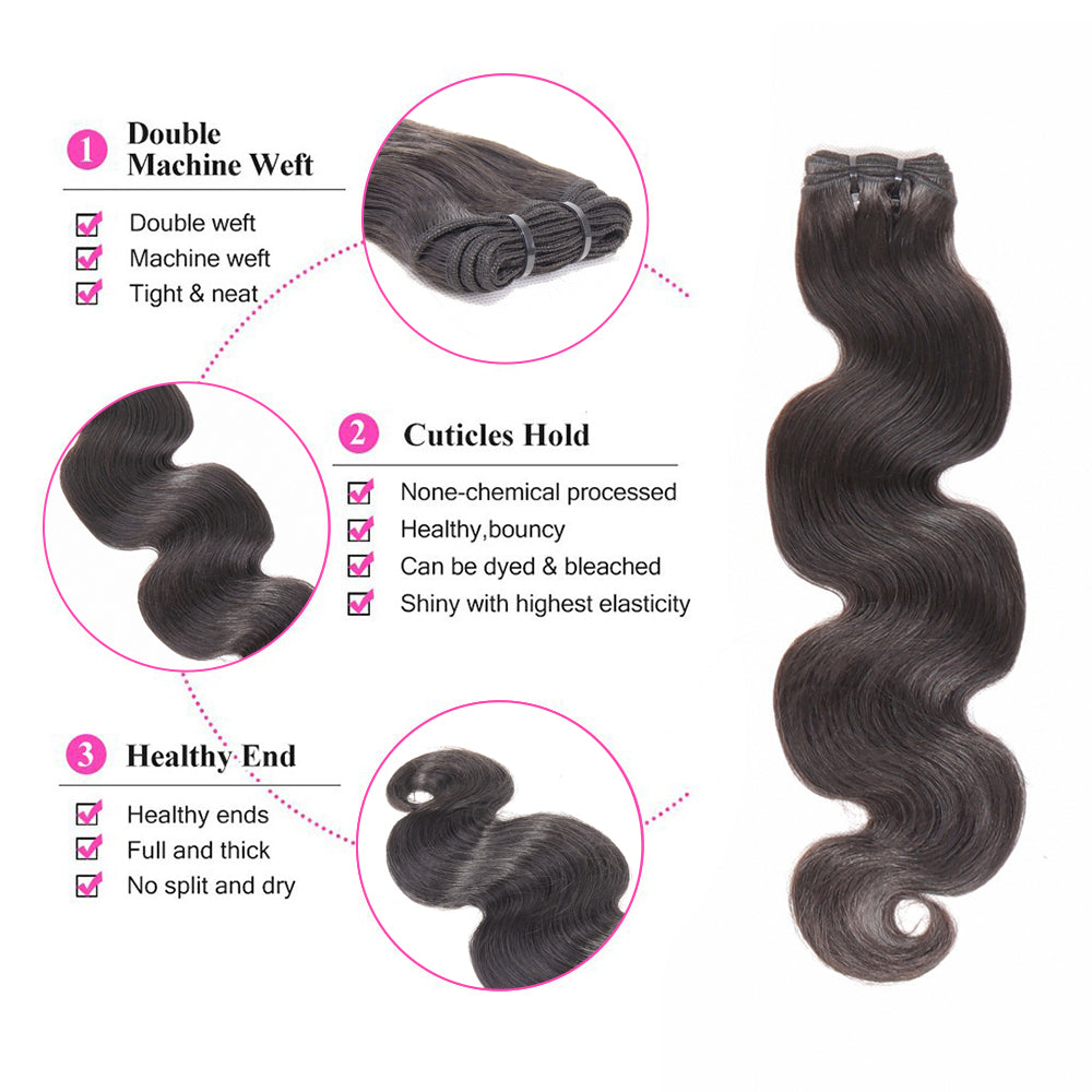 Funmi Body Wave Hair 1 Bundle Deal Fumi Curly Hair Weave Double Drawn Sew In Hair Extensions