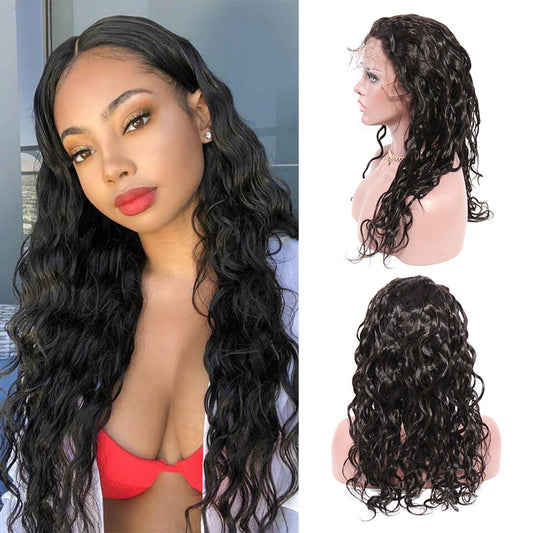 Human Hair Wigs for Black Women 13x4 Natural Water Wave Lace Front Wigs Human Hair