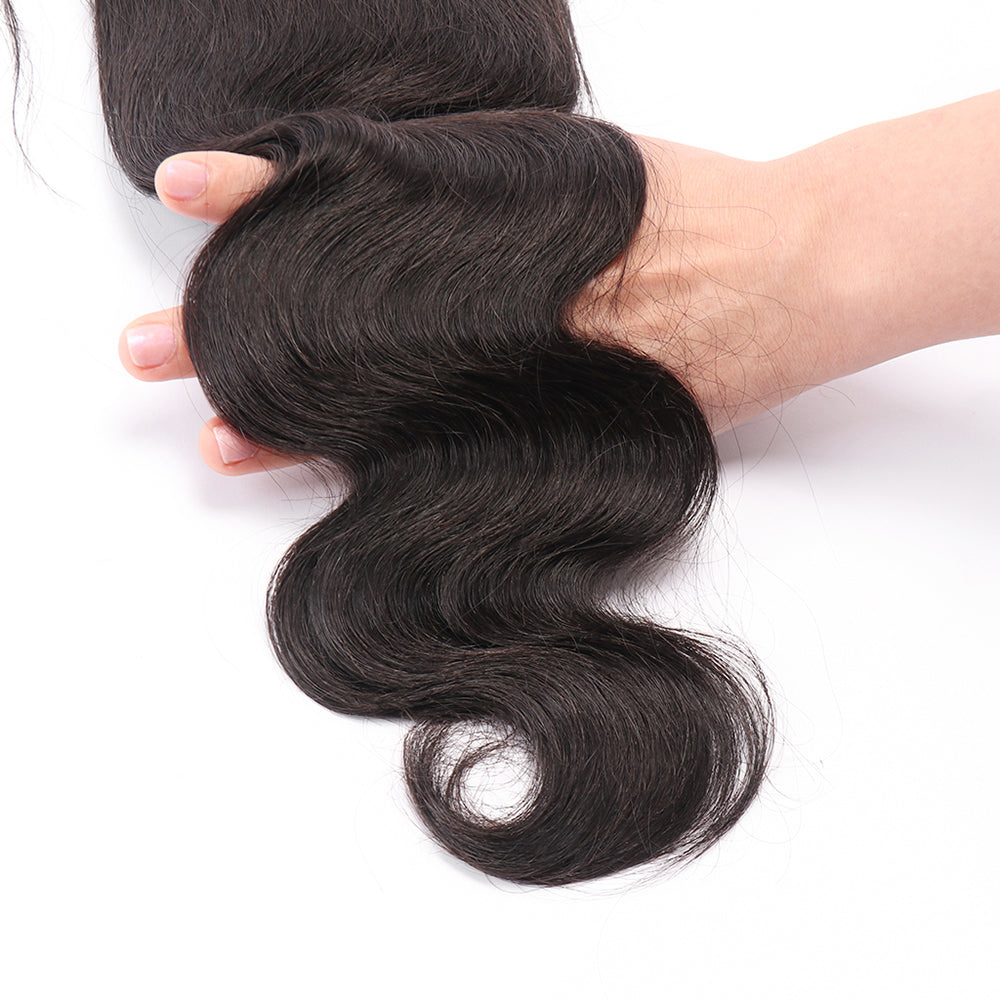 Ear to Ear 100% Human Hair Body Wave 13x4 Lace Frontal Free Part Pre Plucked With Baby Hair