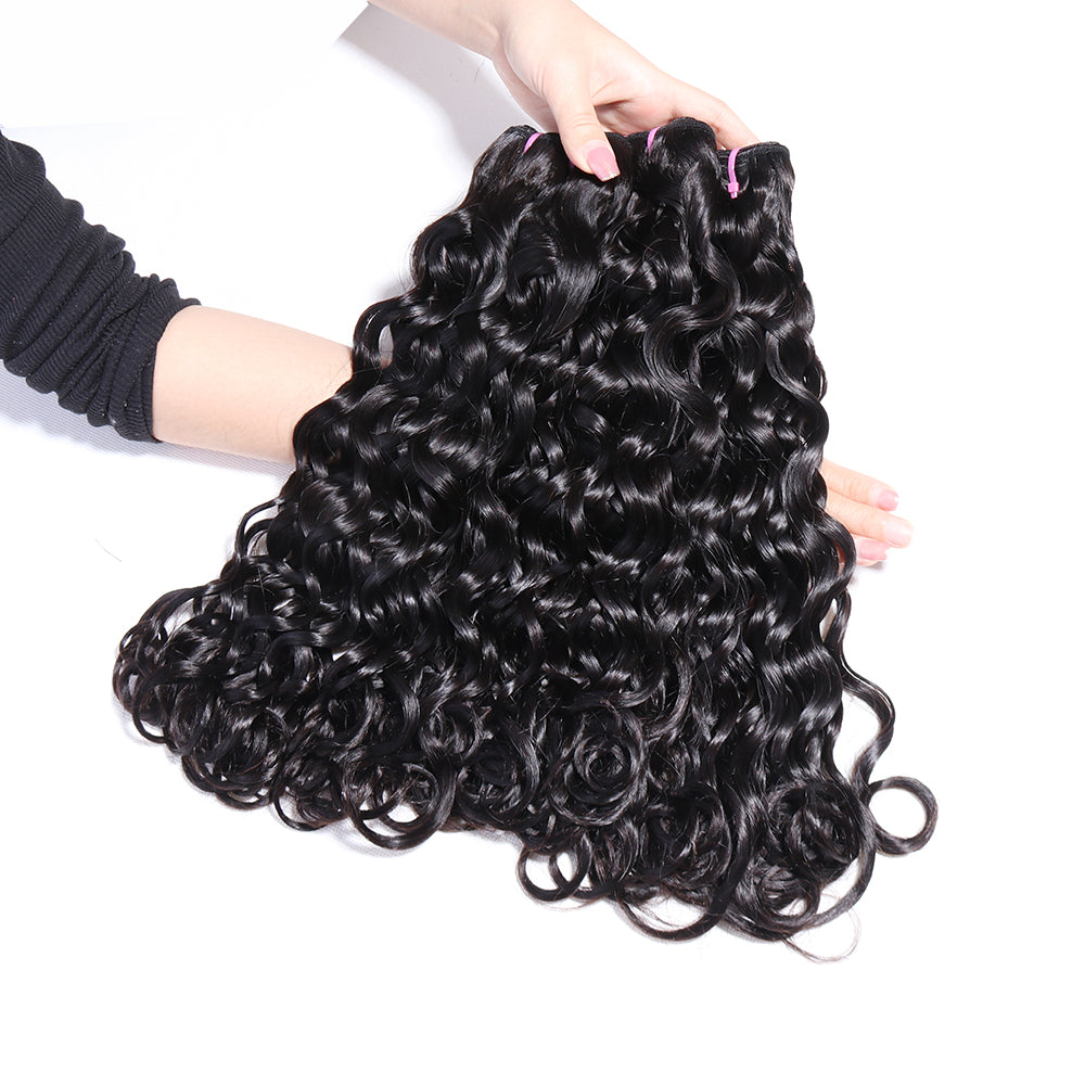 Double Drawn Funmi Human Hair Loose Curly 3 Bundles Deal Fumi Curly Hair Weaves Natural Black Color