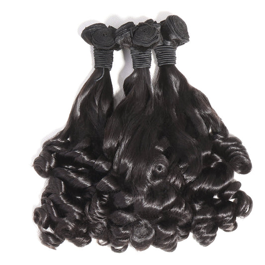 Double Drawn Funmi Loose Wave Hair Bundles Natural Black Fumi Loose Wave 3 Weaves Human Hair Extensions